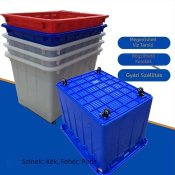 PE műanyag forgókosár kerékkel; falvastagság 5 mm; teherbírás 200 kg; egyszeres injekciós öntés; Teng Yue