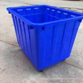 PE műanyag forgókosár kerékkel; falvastagság 5 mm; teherbírás 200 kg; egyszeres injekciós öntés; Teng Yue