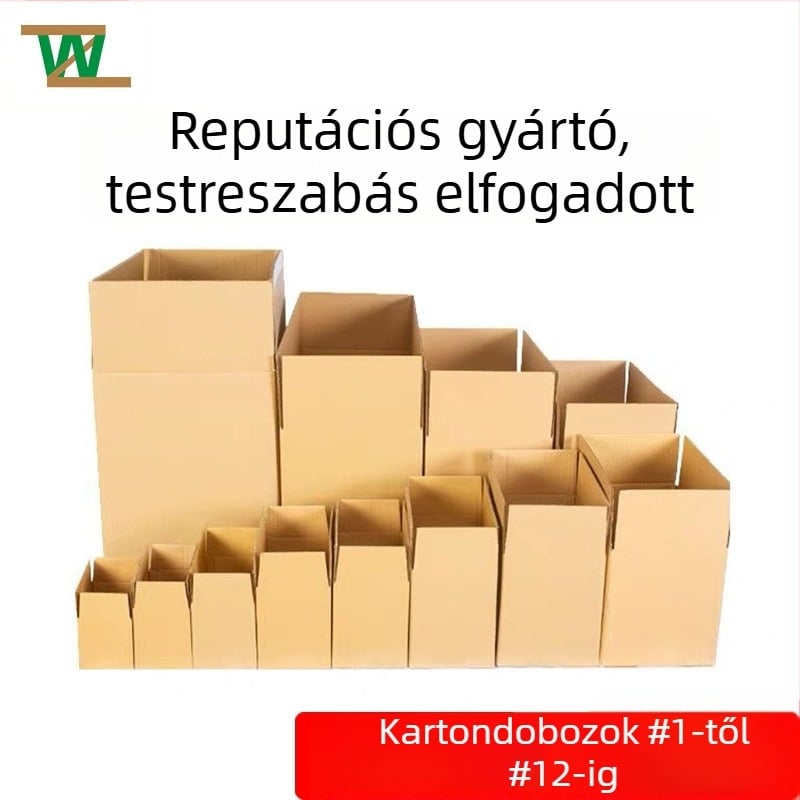Személyre szabott nyomtatott gofrált karton doboz, háromtól öt rétegű, 5-ös vastagságú, rendkívül kemény, szállítási csomagoláshoz