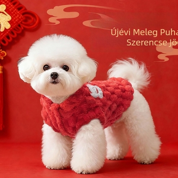 Mikipad kisállat fleece kabát - Coral fleece, kínai stílus, téli és őszi szezon