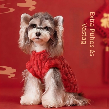 Mikipad kisállat fleece kabát - Coral fleece, kínai stílus, téli és őszi szezon