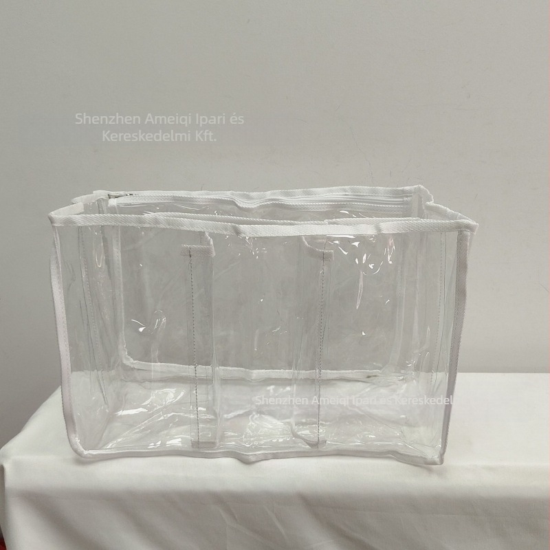 PVC osztott belső rekeszes tárolótáska – táska akasztó kiegészítő (2024 tavasz)