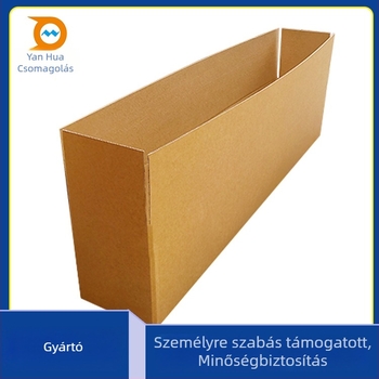 Hajtogatott kartondoboz gofrizált kartonból, 230 GSM, logónyomtatási lehetőség