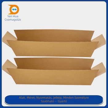 Hajtogatott kartondoboz gofrizált kartonból, 230 GSM, logónyomtatási lehetőség