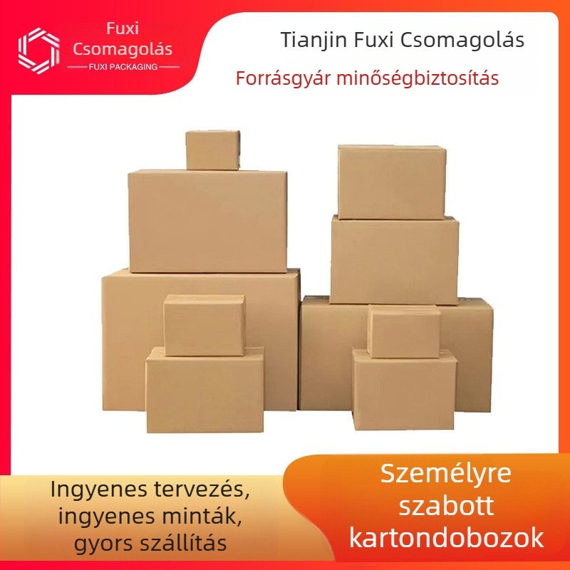 Hordozáshoz készült hullámkarton doboz, vastagság 3, terhelésálló, standard keménység