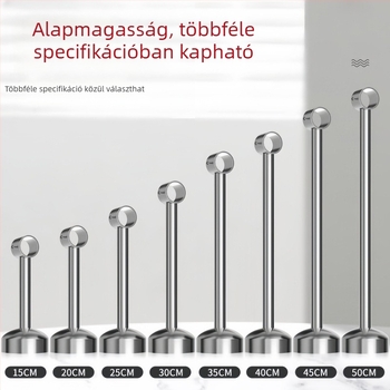 Szélálló 304 rozsdamentes acél balkon ruhaszárító rúd, felső rögzítésű, hullám mintázatú ruhatároló, egycsöves, otthoni használatra