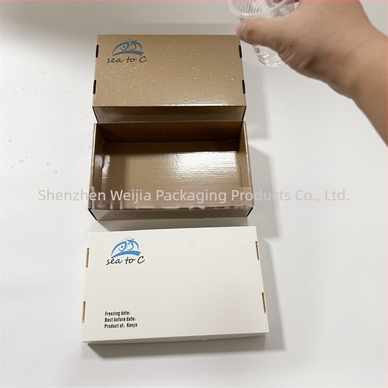 Összehajtható kartondoboz, vízálló és nedvességálló, hullámkartonból, 5-ös vastagság, extra kemény