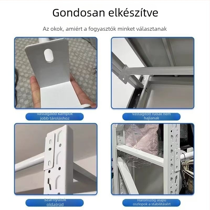 Teleszkópos ruhaszárító rúd, modell 985, anyag: selyem virág mintázat, stílus: univerzális