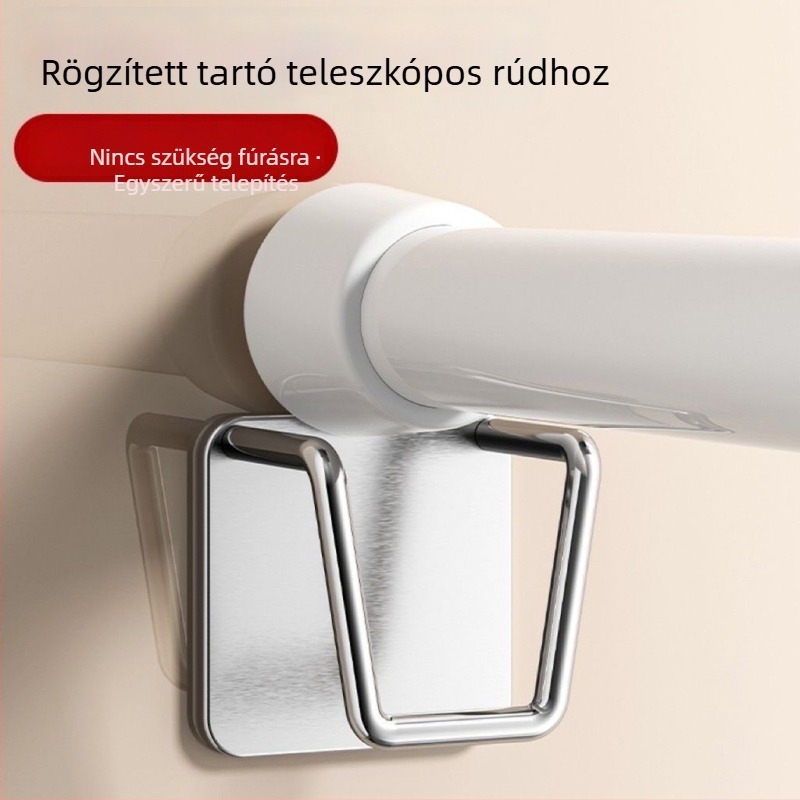 Fúrás nélküli akasztó- és tartómegoldás konyhai szekrényekhez, vágódeszka tartó, teleszkópos rúd, fazékfedő tartó, vágódeszka tároló, mosogató szervező