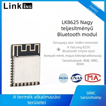 Lianke LK8625 Bluetooth 5.0 BLE modul okos otthonhoz, vezeték nélküli vevő 2.4 GHz, 20 dBm EIRP, termékkód 001