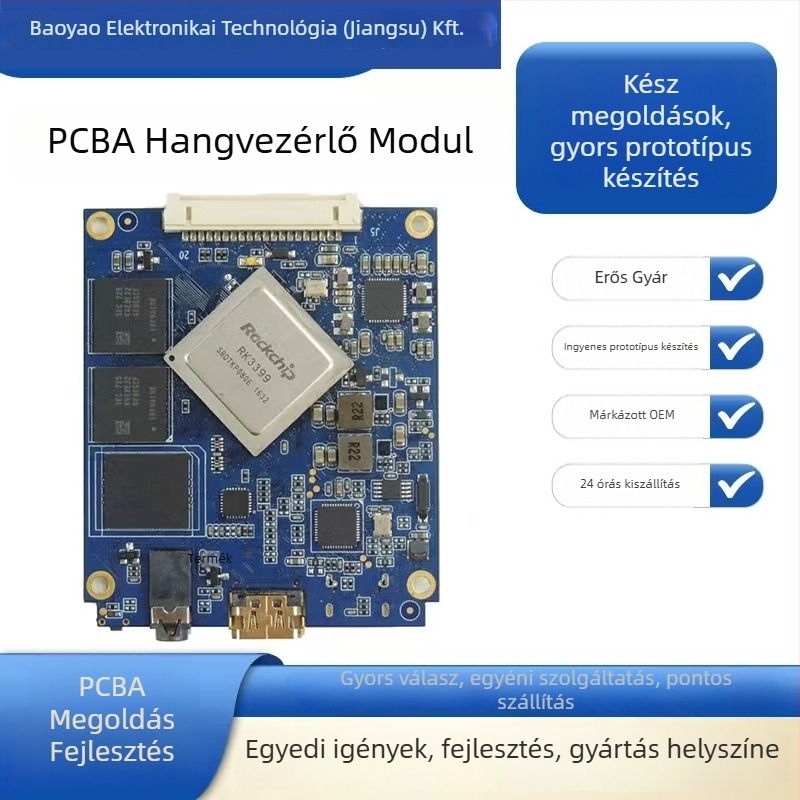 Intelligens hangfelismerő vezérlő modul PCBA – fő vezérlőpanel, fejlesztési megoldás, elektronikus schematikus tervezéssel | Márka Baoyao Electronics | Kapacitás: Vegye fel a kapcsolatot az ügyfélszolgálattal