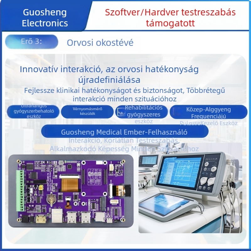 Személyre szabható PCB intelligens testsúly- és testzsírszámlálóhoz ember-gép interakcióval – tervezési megoldás fejlesztése; szállítás 10–30 nap; alkalmazható termékek: intelligens testtömeg- és testzsír mérleg; alkalmazási terület: okos otthon; hiba arán
