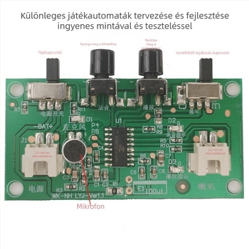 DIY gyermekjáték felvevő modul – hangváltoztatóval és digitális tervezéssel (Márka Webb Technology; Kapacitás 3000/nap)