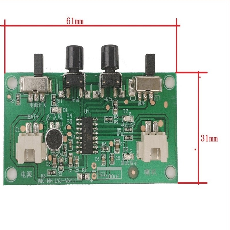 DIY gyermekjáték felvevő modul – hangváltoztatóval és digitális tervezéssel (Márka Webb Technology; Kapacitás 3000/nap)