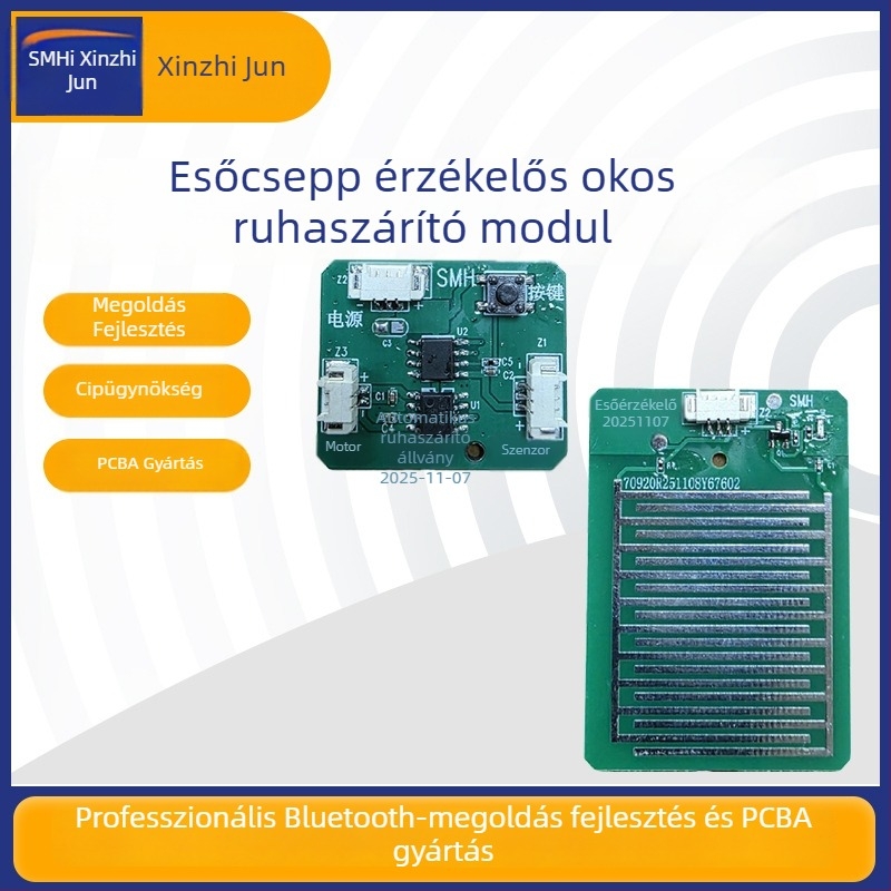 Esőcsepp-érzékelős intelligens szárító modul PCBA — Márka: xzj; Gyártási kapacitás: Kérésre; Chip-fejlesztés testreszabása