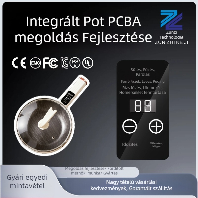 Integrált wok PCBA-fejlesztés — Vezérlő modul PCBA, Modell jkl55, típus pcba, testreszabható áram és feszültség, alkalmas integrált wokhoz, háztartási készülékek