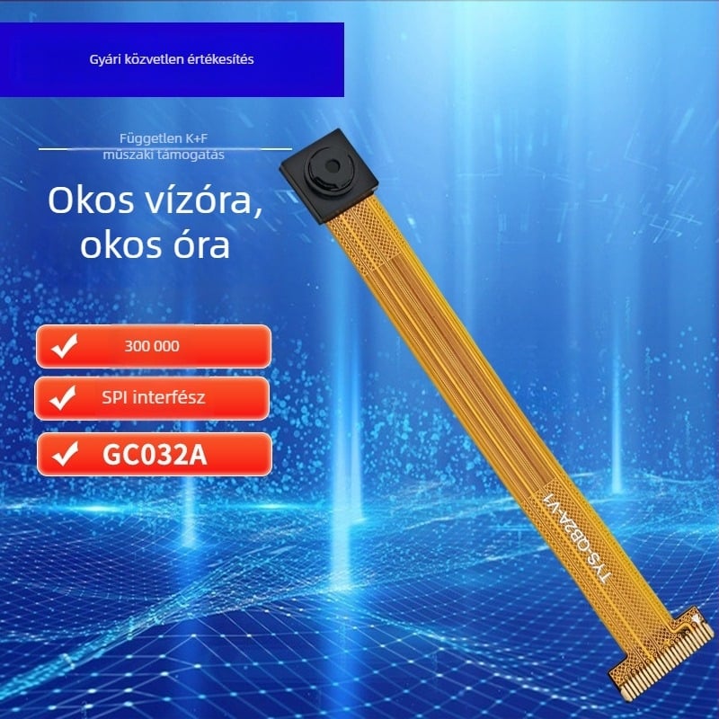 SPI kamera modul hordozható eszközökhöz, GC032A 300k pixeles szenzor, 640x480 @30fps, fix fókusz, éjjellátás