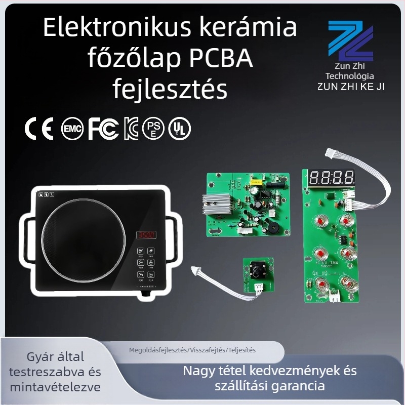 Elektromos kerámia sütő PCBA, modell jkl55, testreszabható teljesítmény és feszültség, szállítási idő 10–30 nap