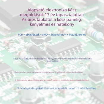 Egygombos DC kefés motorvezérlő PCB – PCBA fejlesztés és tervezés, SMT feldolgozás, PCB; Márka Core, Kapacitás 40000, Töltési feszültség 5V, Teljesítmény 5A