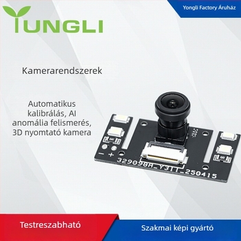 Intelligens PTZ kamera 3D nyomtatókhoz: automata kalibráció és AI anomália-észlelés, 1 MP, 60 FPS, maximális felbontás 1600x1200, MIPI interfész, manuális fókusz, CVBS/AHD