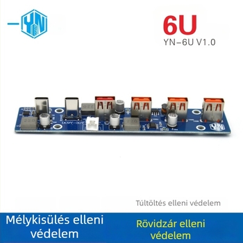 Yn_ 6U gyors töltőpanel Yn-6U, kültéri hordozható energiaellátó készlet PCBA inverterrel és többfunkciós töltőpanellel