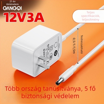 12V 3A tápegység adapter CCC tanúsítvánnyal, teljes teljesítmény, raktáron, okos otthoni készülékek, kis háztartási készülékek, biztonsági megfigyelés