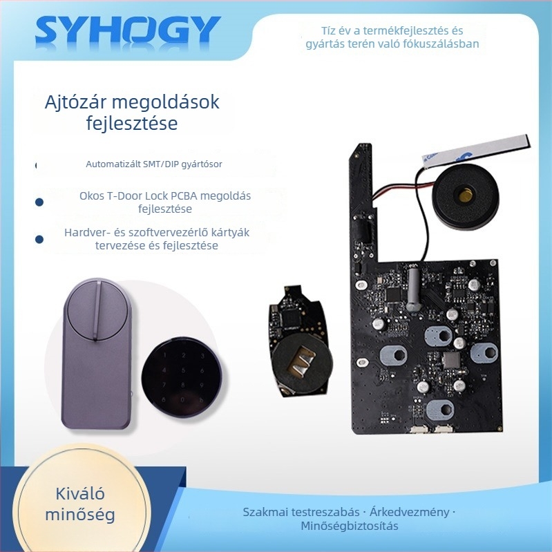 Többcélú intelligens ajtózár hozzáférés-ellenőrző PCBA - Syhogy XHD-M0025, Kapacitás: 100000