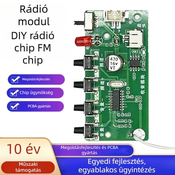 DIY rádió modul, egyoldalas, többszintes PCBA prototípus tábla