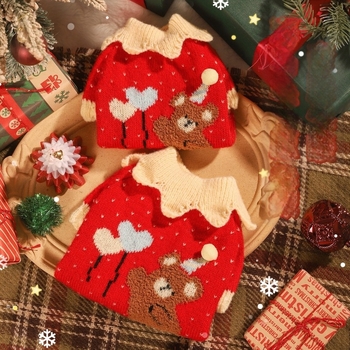 Háziállat pulóver macskáknak és kutyáknak – anti-szálképződés, lazító stílus, anyag: tengeri csikó szőre és szarvas plüss