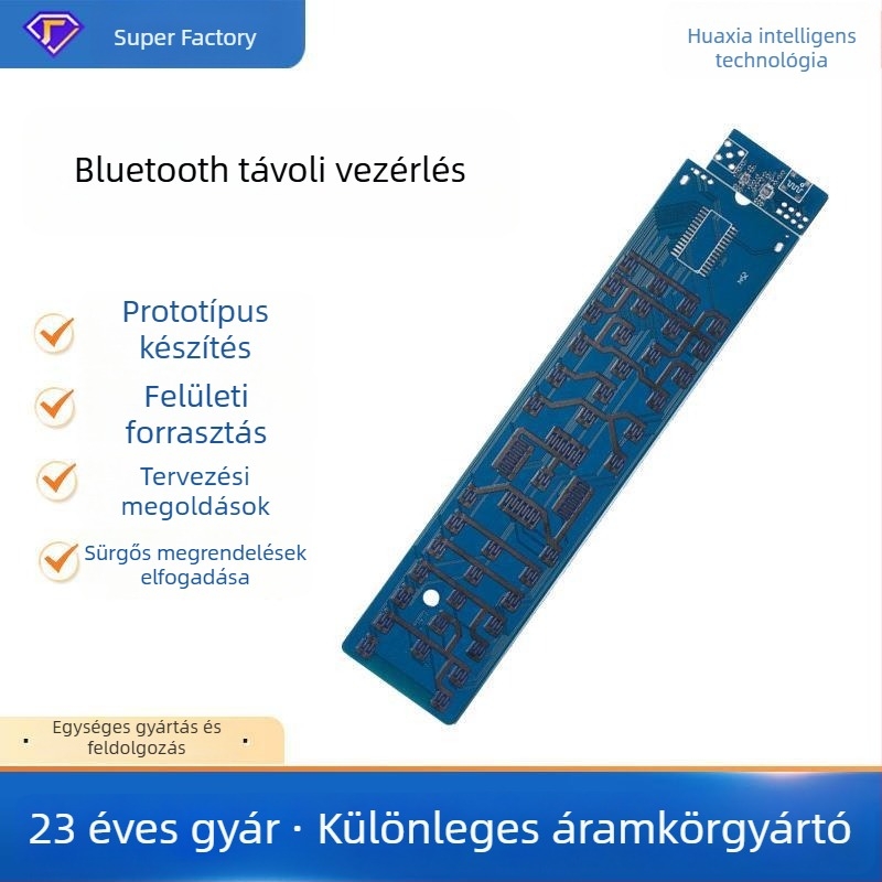 Bluetooth- és Wi‑Fi-képes távirányító gombos PCB, egyoldalas, kétoldalas és többszintes