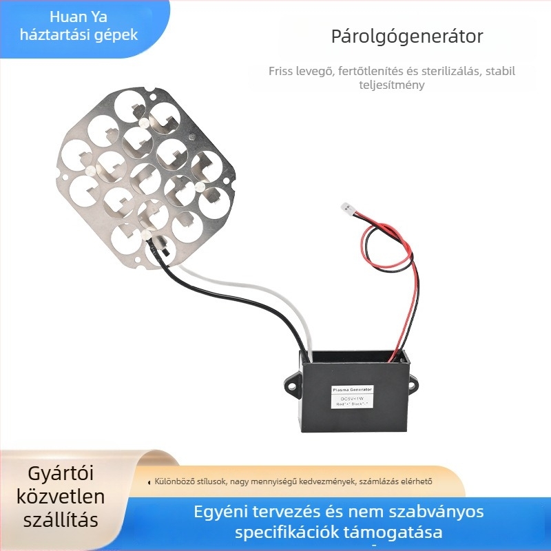 HY009D/DC5V plazmaiongenerátor modul autó légtisztítóhoz, USB tápegység, légáram 51–150 m3/h, zaj ≤36 dB