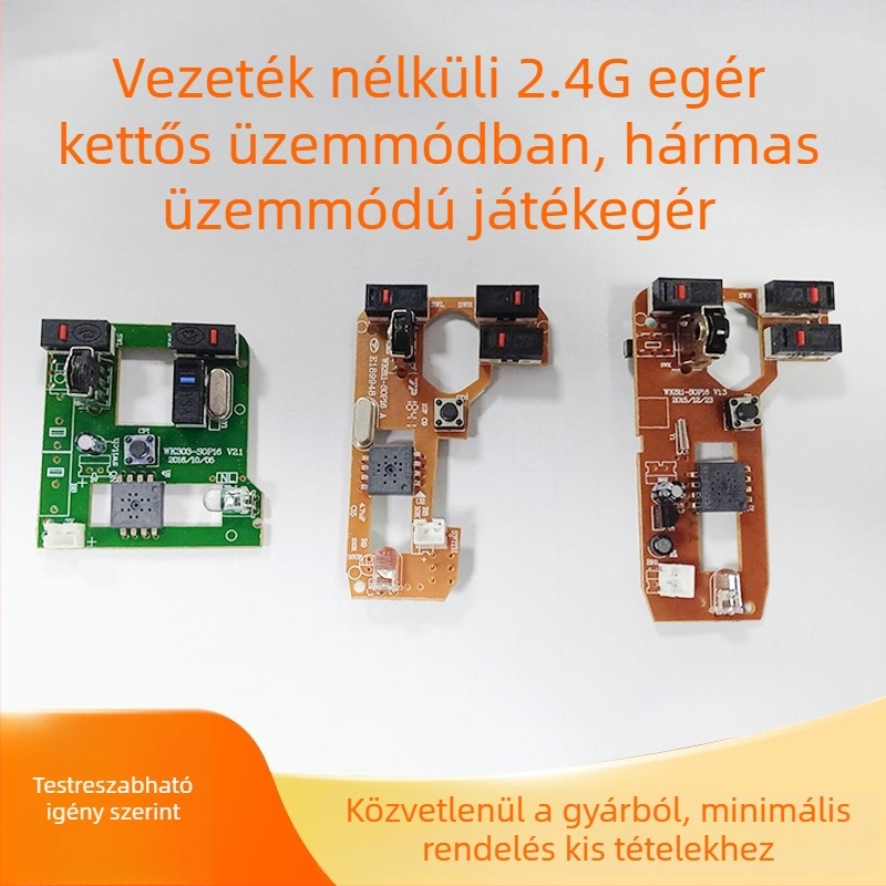 Vezeték nélküli 2.4G egér: PCBA megoldás fejlesztéséhez PCB áramkörlap különféle személyre szabott egérmodellekhez