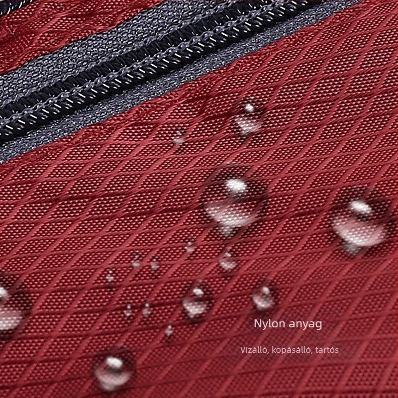 Kültéri sportokhoz készült deréktáska, uniszex, nylon bélés, divatos sportos stílus, egyszínű (2020 őszén)