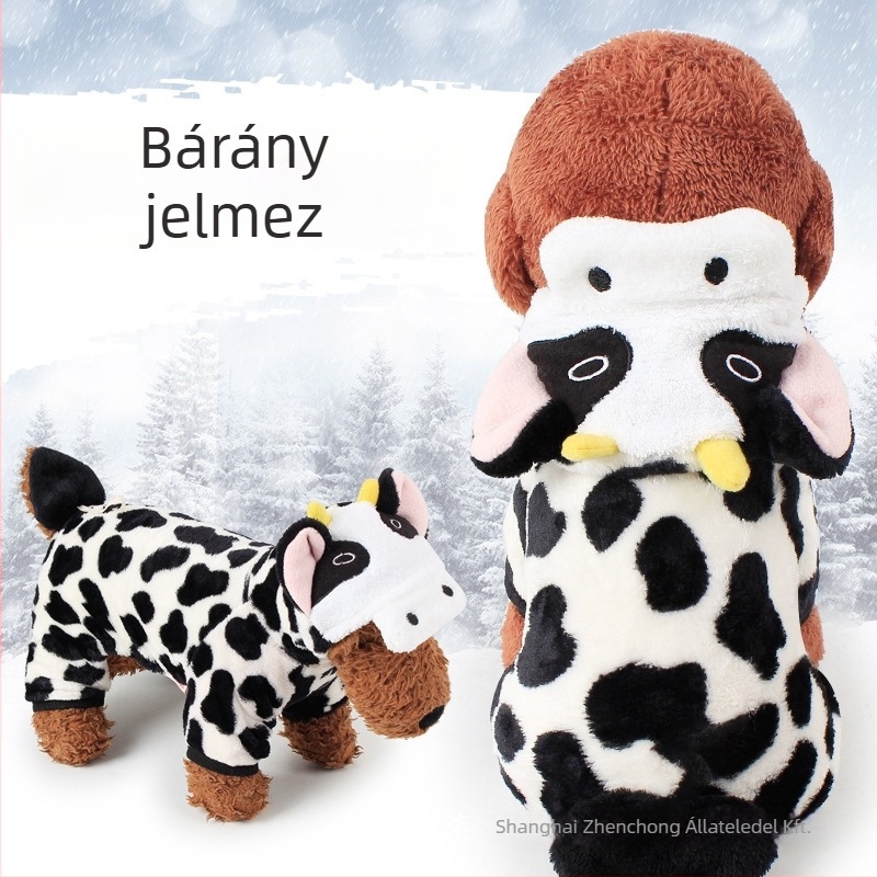 Kutyák átalakuló ruhája, korall fleece anyag, szabadidős stílus, Cute Dog márka, háziállat ruházat