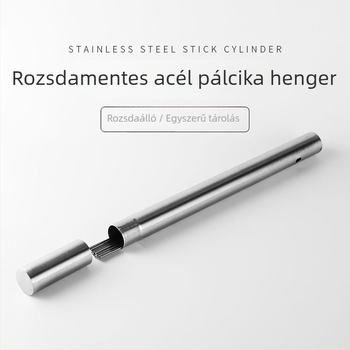 Kültéri grillszúrócső magnetmentes rozsdamentes acélból, tárolóval – 200 darabos csomag