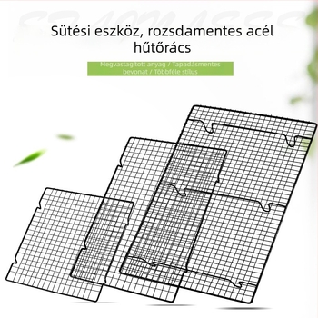Sütemények és kenyér hűtőrácsa – sütő és grill használatra
