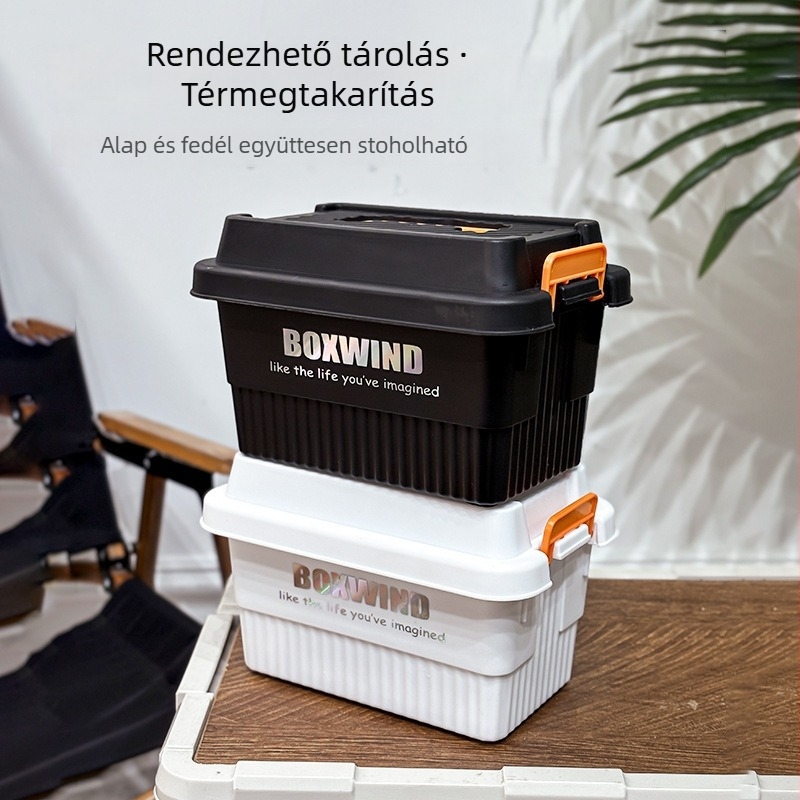 Fedeles rendező doboz kültéren – ipari stílus, vízálló és porálló, PP anyag, kapacitás 0-5 L
