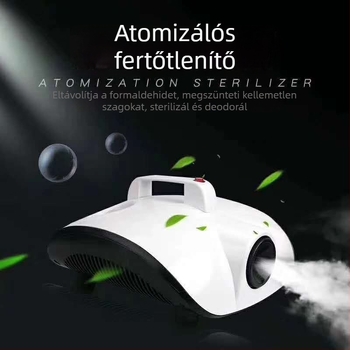 Autó belső tér tisztító és sterilizáló készülék, dezodorizálás és nano permetezés – WF0023, 900W, 220V, negatív ion-koncentráció 350, aktív oxigén 300