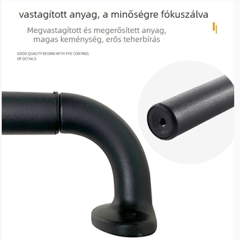 Függönyrúd | egysoros, vastagított kialakítás | anyagok: alap—alumíniumötvözet; rúd—szénacél | stílus: modern minimalizmus, skandináv, ipari