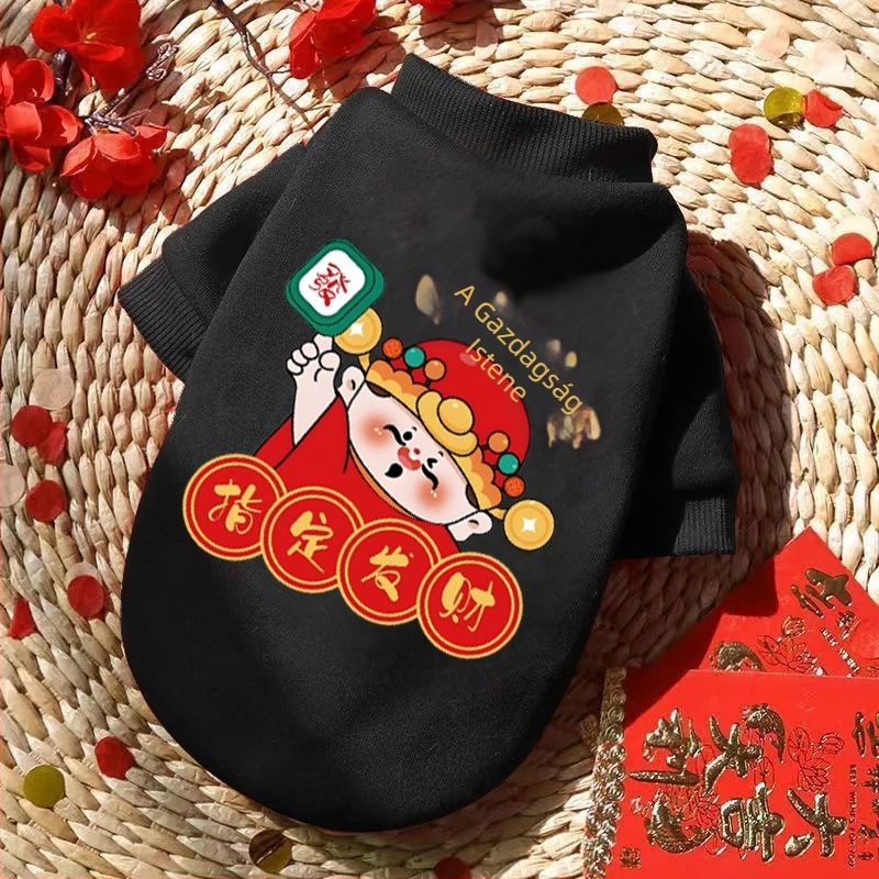 Kisállatruha macskáknak és kutyáknak, őszi-téli meleg, plüss bélésű jelmez