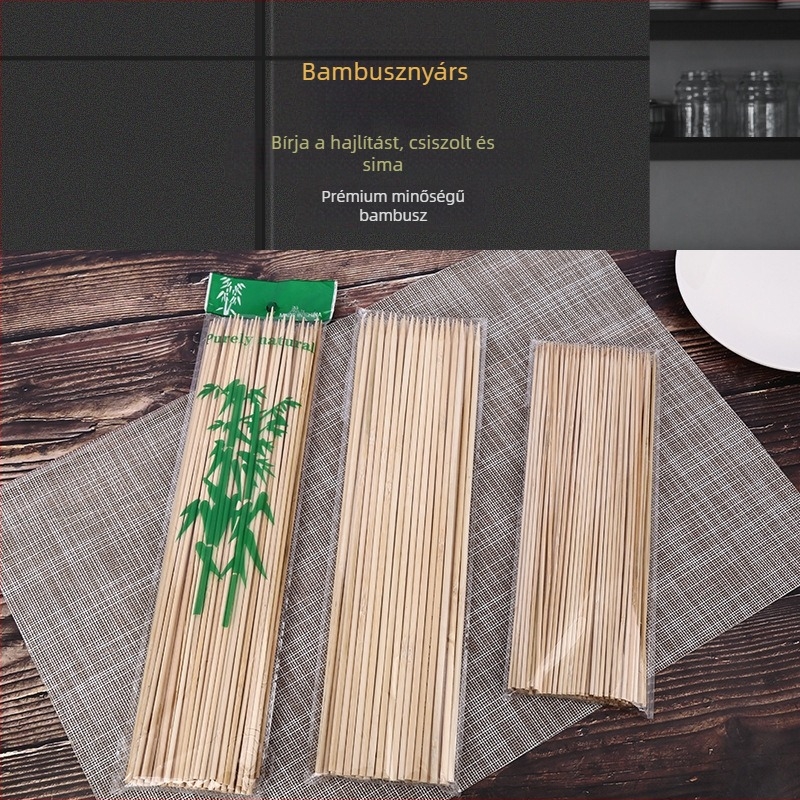 Bambusz grillnyársak – 200 csomag, modern egyszerű stílus, kategória: grillszerszámok és nyársak