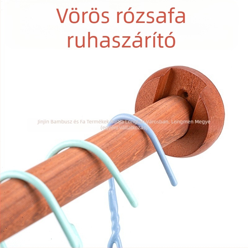 Tömörfa gardrób ruhaszárító rúd, Jinjin, modern egyszerű stílus, fürdőszoba