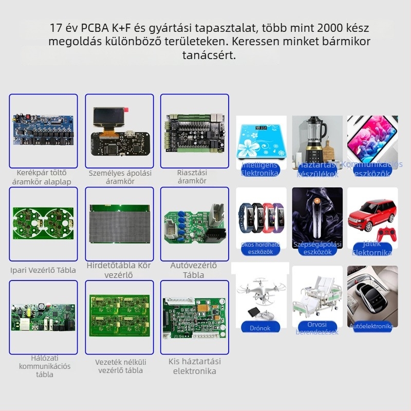 PCB-platka Pcba-gb13 — 12V, 2A; kapacitás 100000; alkalmas élelmiszer-feldolgozóra; okos otthon