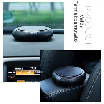 Napelemes autóillatosító és légtisztító, CZ-Z2, kompatibil minden modellhez és asztali számítógéphez, 5V