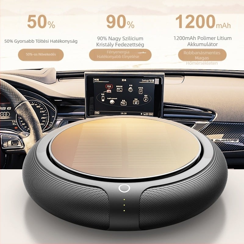 Napelemes autóillatosító és légtisztító, CZ-Z2, kompatibil minden modellhez és asztali számítógéphez, 5V