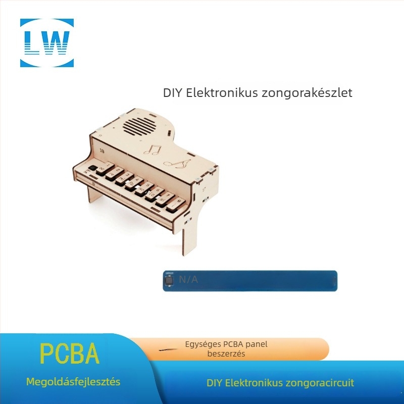 DIY elektronikus zongora áramkör PCB gyermekek kézműves zenei dobozához – Lw, kapacitás 100000