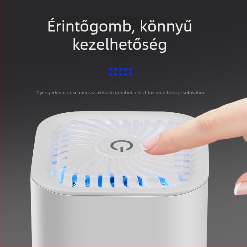 Mini autó belső levegőtisztító negatív ion technológiával, dohányfüst és por eltávolítása, USB tápegység, 50 m³/óra légáram, 10 m²-es terület, modell H-294