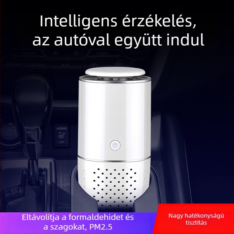 Ground Speed pohár alakú autó- és asztali légtisztító, negatív ionokkal и formaldehid-eltávolítással