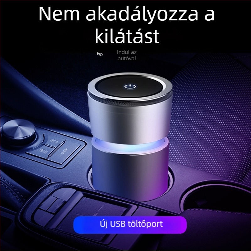 Autó Légtisztító KQ-08 — ABS, 3/5W, Általános célú, Testreszabható