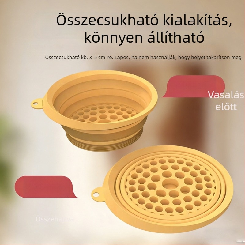 Összecsukható műanyag arcmosó medence jégcsomaggal – Hordozható arcmosó medence